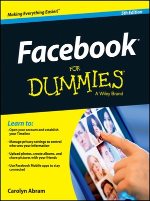 cover image of Facebook For Dummies